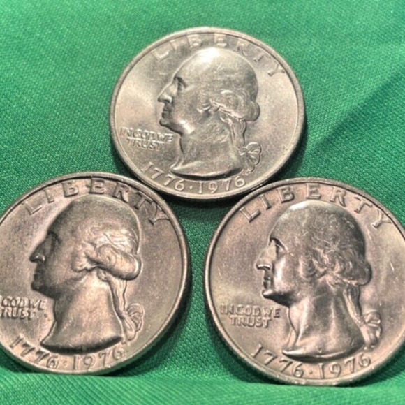 US MINT Other - 1976 Washington 3 Clad Quarters Grading Choice circulated